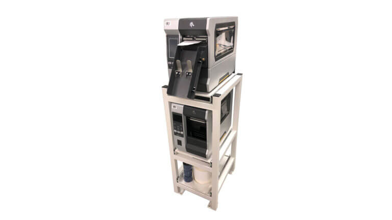 Printer Stand with industrial label printers
