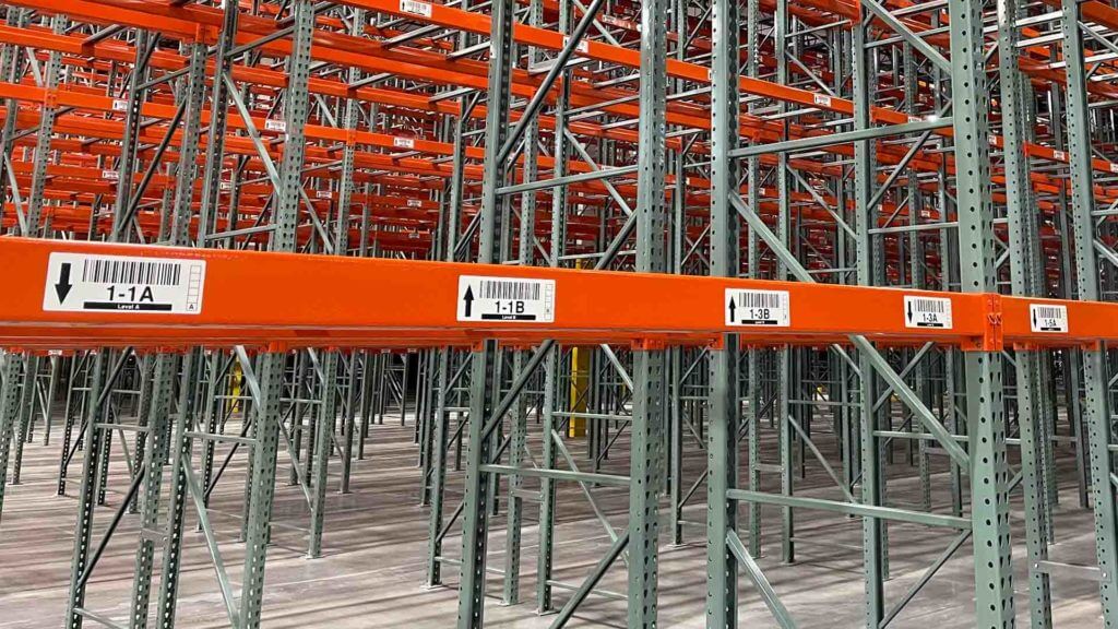 Location Labels on Warehouse Racking
