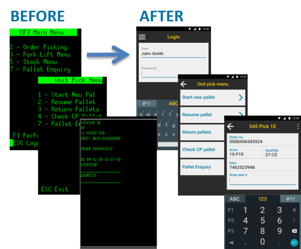 Terminal Emulation to Modern Touch Application