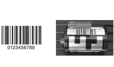 Example of I 2 of 5 barcode symbology