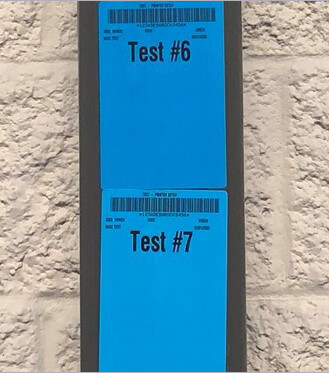 Outdoor direct thermal label testing