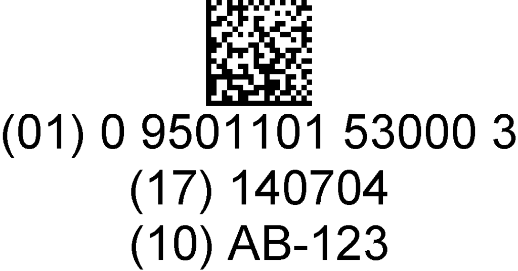 Parsing barcode data sample barcode