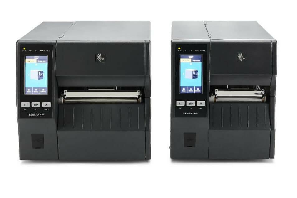 Zebra ZT400 Series Label Printers side-by-side