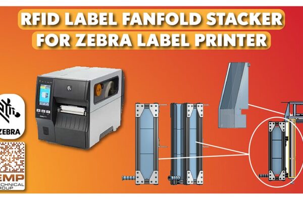 RFID Label Fanfold Stacker for Zebra Label Printer Solution