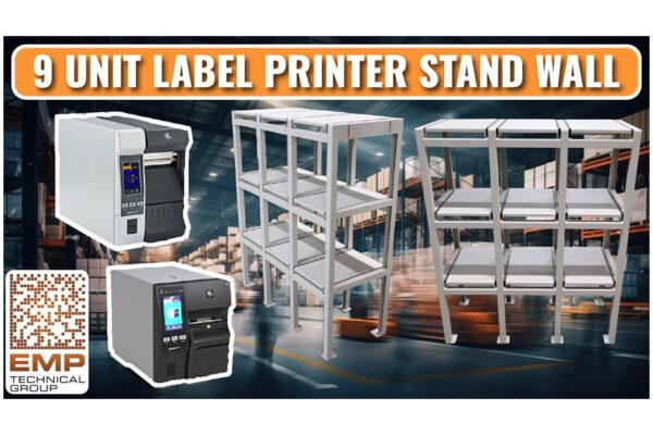 9 Unit Label Printer Stand Wall