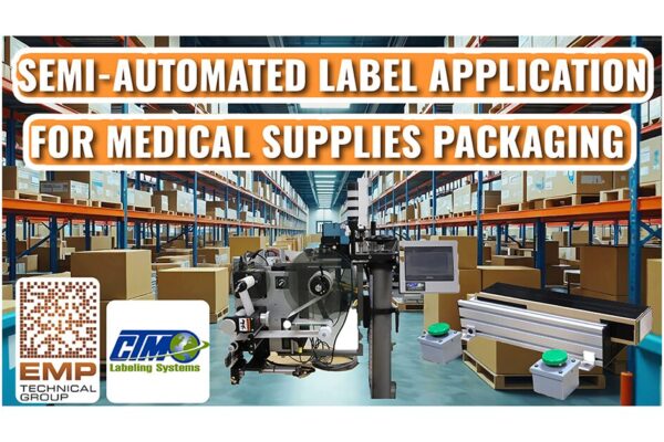 Semi-Automatic Label Applicator for Medical Supplies
