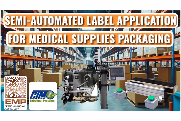 Semi-Automatic Label Applicator for Medical Supplies