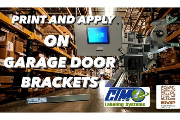 Print and Apply on Garage Door Brackets