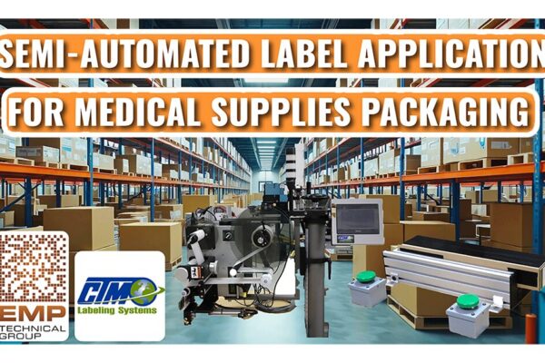 Semi-Automated Label Application for Medical Supplies Packaging