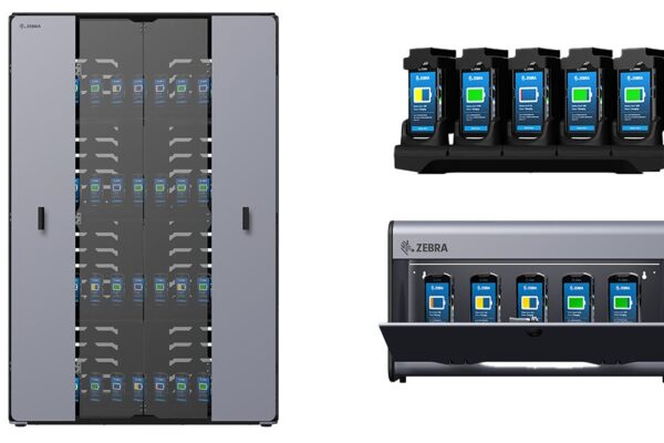 Three different kinds of Zebra Technologies Mobile Device Cabinets
