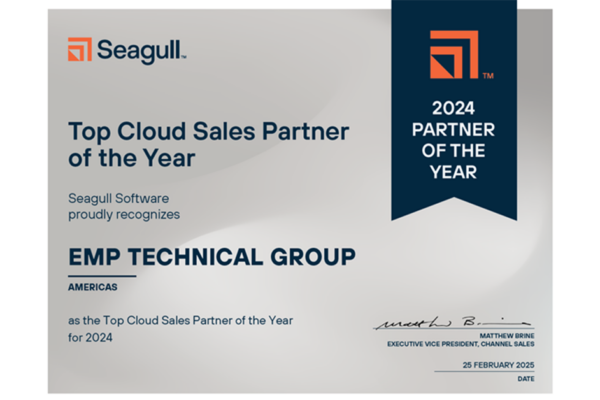 Top Cloud Seller of BarTender Certificate issued to EMP