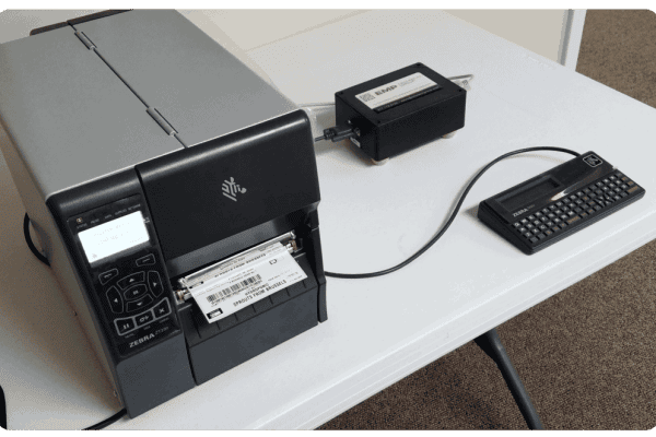 Keyboard, control box, and printer