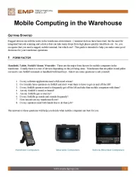 Mobile Computing in the Warehouse Thumbnail