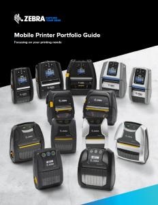 Mobile Printer Portfolio Guide