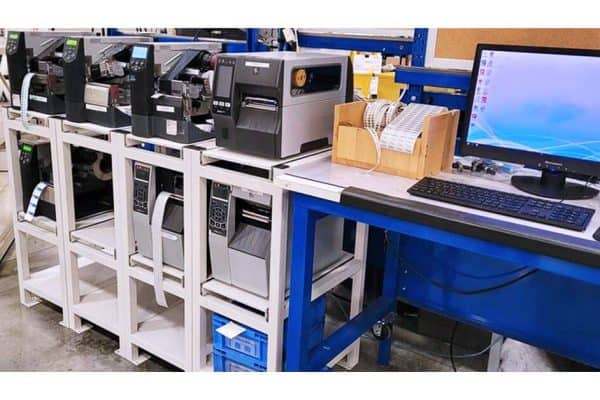Printer Stands in Warehosue