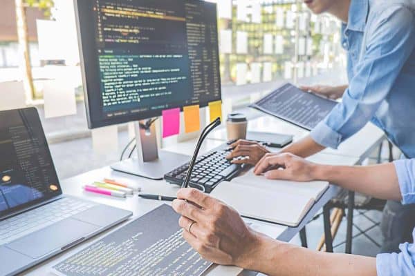 Programmers investigating code