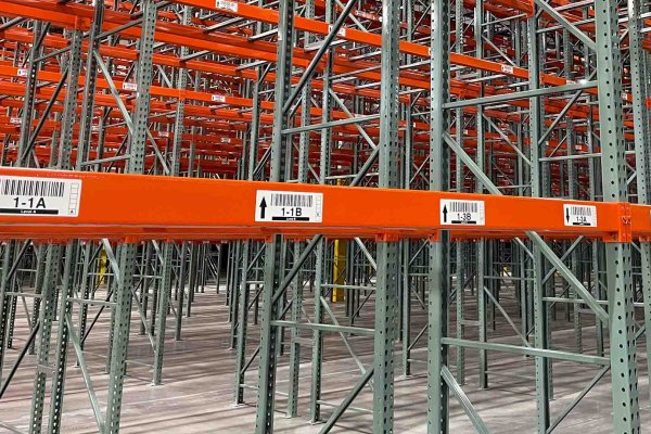 Location Labels on Warehouse Racking