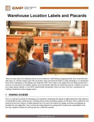 Warehouse Signage and Rack Labeling