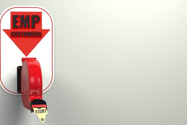 Customer ticket dispenser for EMP Customers