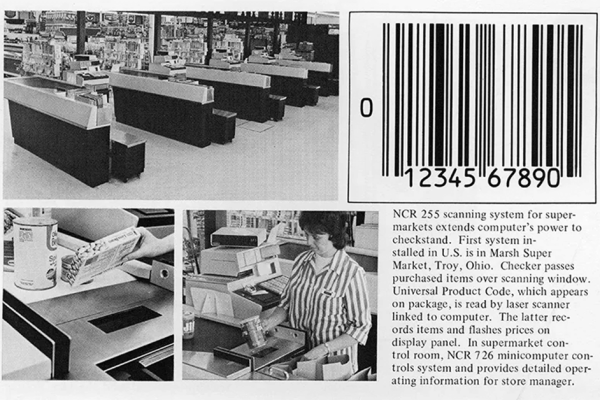 1980's Barcoding in Supermarket